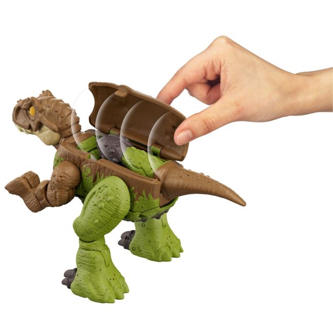 JURASSIC WORLD FIERCE CHANGERS DOUBLE DANGER DINOZAUR TRANSFORMABIL TYRANNOSAURUS REX SI ANKYLOSAURUS MARO VIVMTHLP05_HLP06
