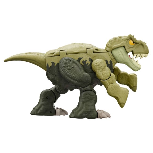 JURASSIC WORLD FIERCE CHANGERS DOUBLE DANGER DINOZAUR TRANSFORMABIL TYRANNOSAURUS REX SI ANKYLOSAURUS VERDE VIVMTHLP05_HLP08