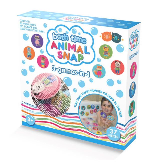 Joc educativ pentru baie 3 in 1 animal snap bb189