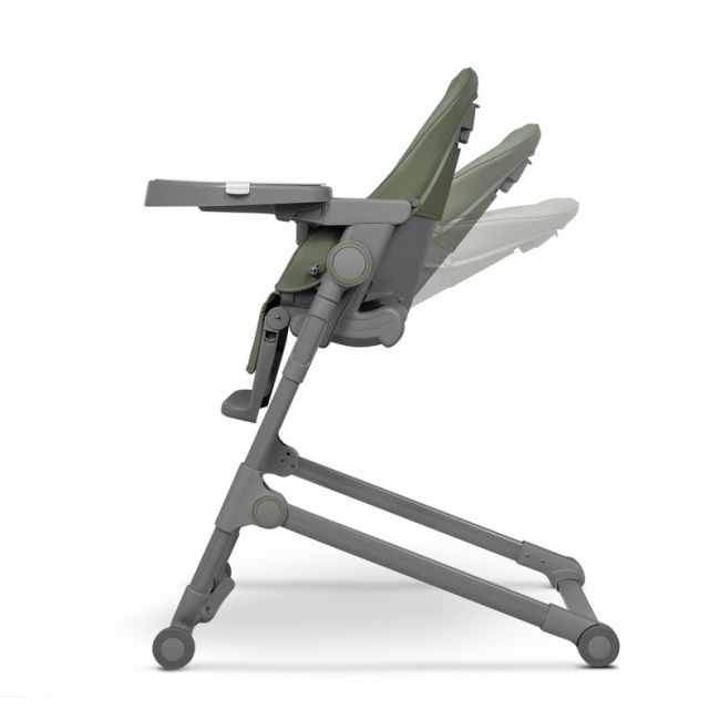Lionelo - Scaun de masa multifunctional Cora Plus, Reglabil in 4 pozitii pe inaltime, Spatar reglabil in 3 pozitii, Cu bara de jucarii, Pliabil, Conform cu standardul european de securitate EN14988, Verde BYNLO-CORA _PLUS_GREEN_OLIVE