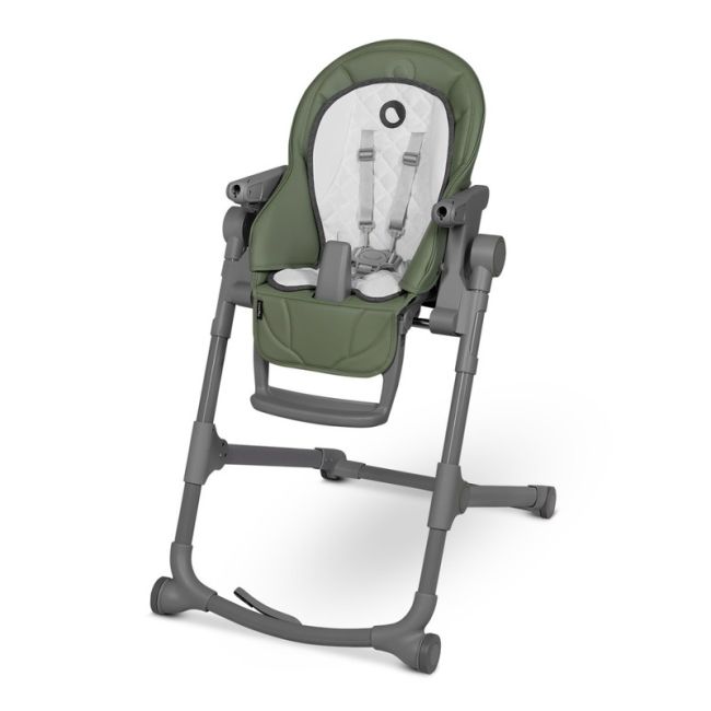 Lionelo - Scaun de masa multifunctional Cora Plus, Reglabil in 4 pozitii pe inaltime, Spatar reglabil in 3 pozitii, Cu bara de jucarii, Pliabil, Conform cu standardul european de securitate EN14988, Verde BYNLO-CORA _PLUS_GREEN_OLIVE
