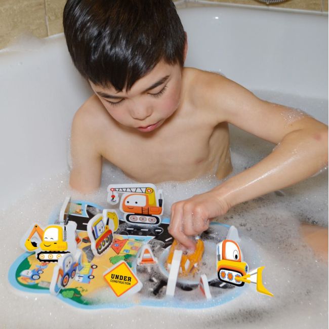 Santier cu drum si masinute - set de joaca pentru baie bb172