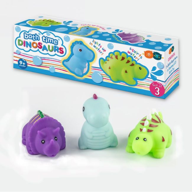 Set dinozauri cu led pentru baie bb186