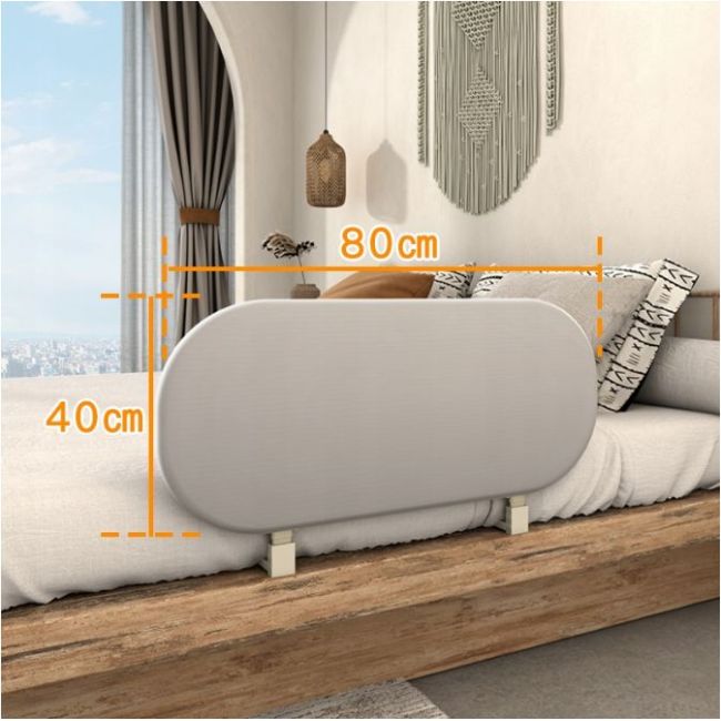 Bariera pat pliabila portabila cu inaltime reglabila smart grey 120 cm lvtk5904905021014