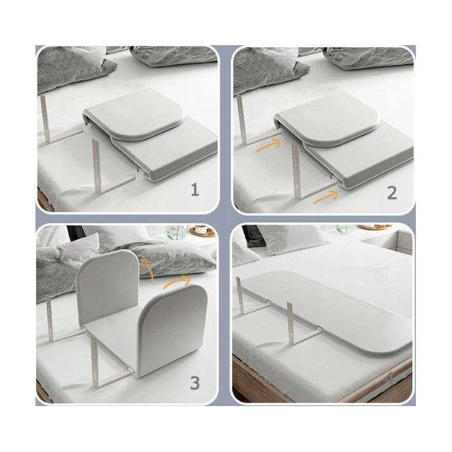 Bariera pat pliabila portabila cu inaltime reglabila smart grey 120 cm lvtk5904905021014