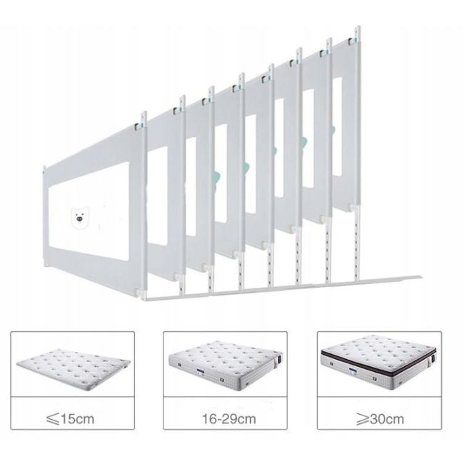 Bariera protectie pat culisanta XXL 200 cm Classic Primabobo, inaltime reglabila 68-98 cm LVTK5904905021168