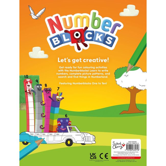 Carte cu activitati numberblocks - colorez & ma distrez