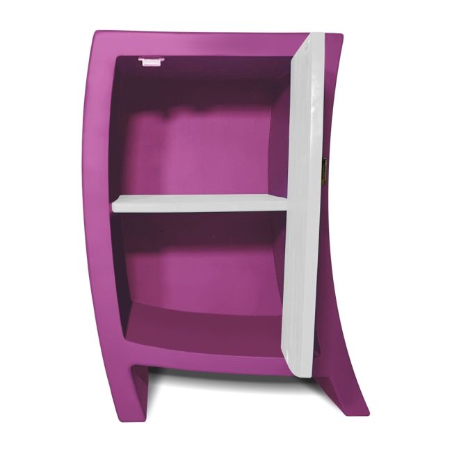 Comoda Lemn Cu Usa Alice In Tara Minunilor - Mov - Asc-c-alice-mov