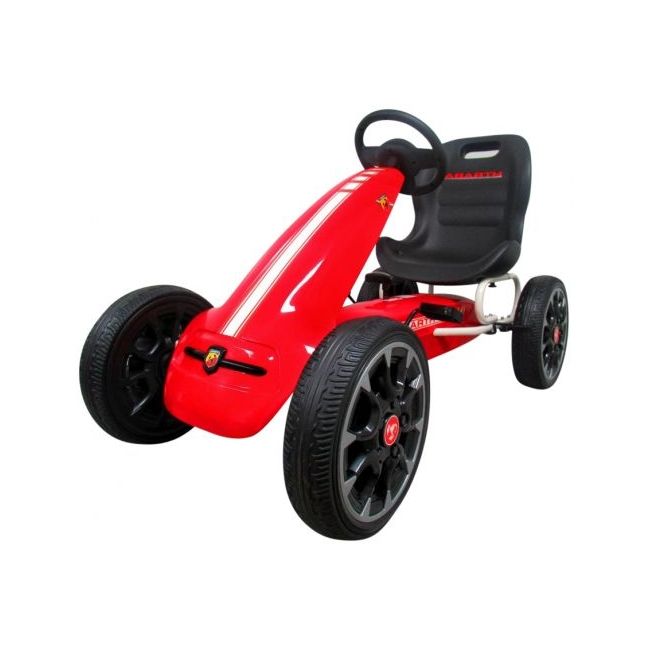 Kart cu pedale abarth, 3-7 ani, roti din spuma eva, g6 r-sport - rosu edeedipb9388arosu
