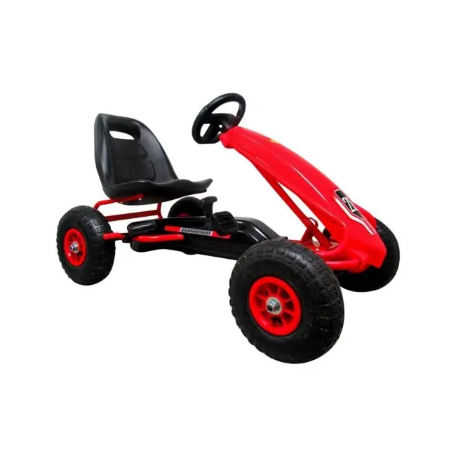 Kart cu pedale gokart, 3-7 ani, roti gonflabile, g4 r-sport - rosu edeedihp-003drosu