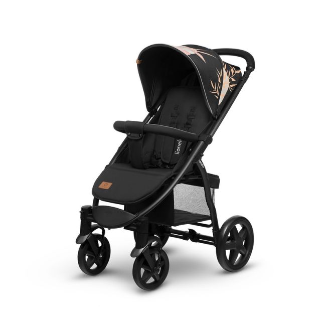 Lionelo - Carucior sport Annet Plus Lovin\', Editie limitata, De la nastere, Cu accesorii, 0 - 22 Kg, Conform cu standardele europene de securitate EN1888-1 si EN1888-2, Negru, Resigilat BYNLO-ANNET_PLUS_LOVIN_resigilat2