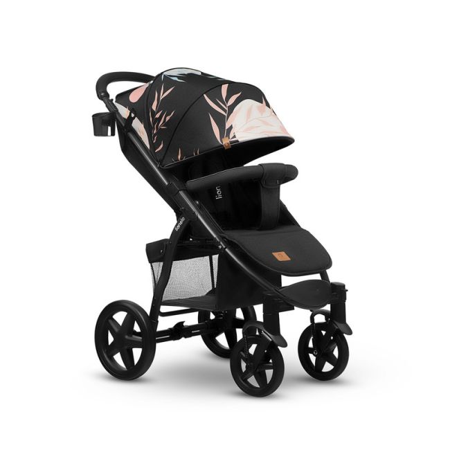 Lionelo - Carucior sport Annet Plus Lovin\', Editie limitata, De la nastere, Cu accesorii, 0 - 22 Kg, Conform cu standardele europene de securitate EN1888-1 si EN1888-2, Negru, Resigilat BYNLO-ANNET_PLUS_LOVIN_resigilat2