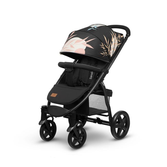 Lionelo - Carucior sport Annet Plus Lovin\', Editie limitata, De la nastere, Cu accesorii, 0 - 22 Kg, Conform cu standardele europene de securitate EN1888-1 si EN1888-2, Negru, Resigilat BYNLO-ANNET_PLUS_LOVIN_resigilat2