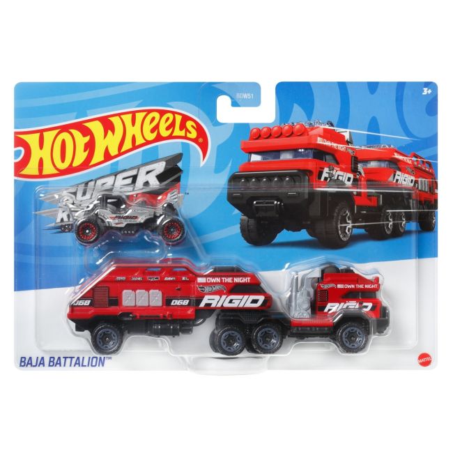 SET CAMION SI MASINA SPORT HOT WHEELS BAJA BATTALION VIVMTBDW51_HMF94