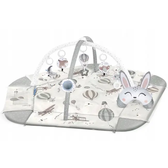 Salteluta de joaca educativa 3 in 1 nukido 730102 - gri edeedi730102