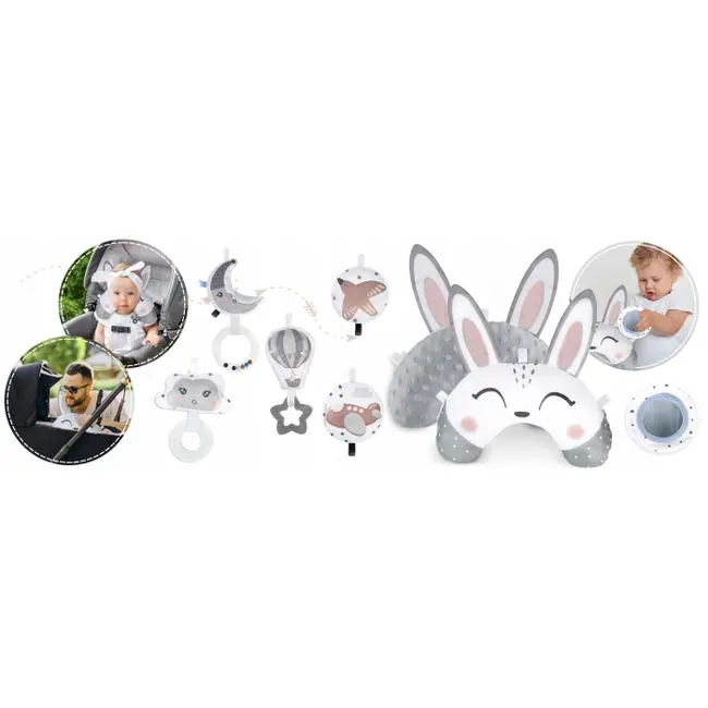 Salteluta de joaca educativa 3 in 1 nukido 730102 - gri edeedi730102