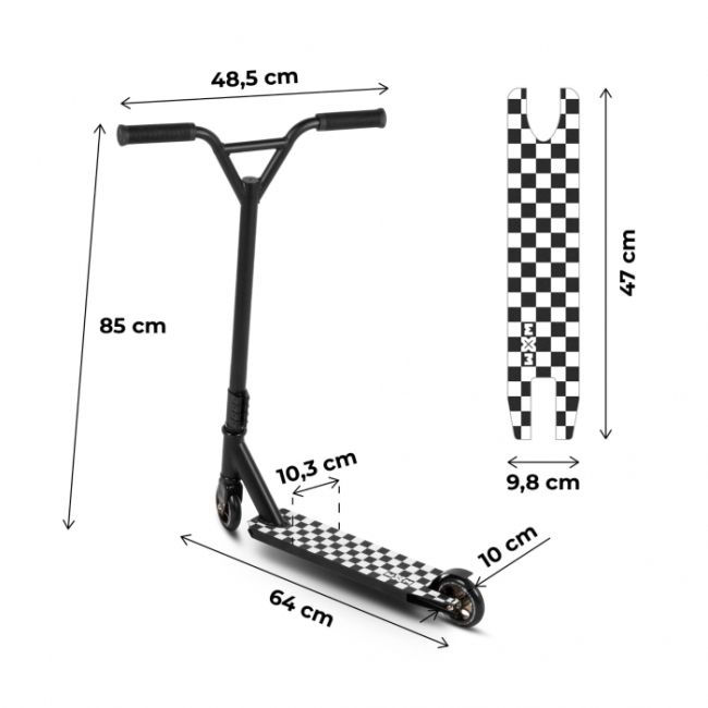 Trotineta pentru cascadorii wxm wrs-ay1 - black white edeedihwwrsay1