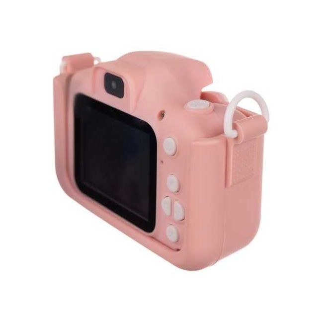 Aparat foto digital pentru copii Kitty, 2 inch, 3MP, card 16GB Kruzzel MY18070 BBJMY18070_Roz