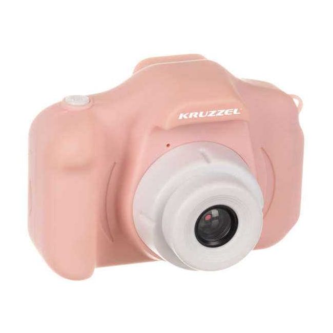 Aparat foto digital pentru copii Kitty, 2 inch, 3MP, card 16GB Kruzzel MY18070 BBJMY18070_Roz