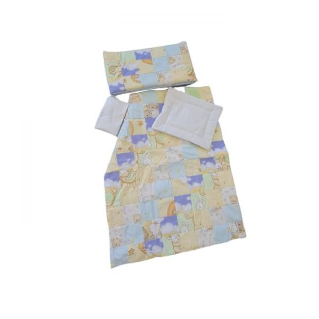 Lenjerie MyKids Mini Patratel Multicolor Boy 4 Piese 120x60 00086126