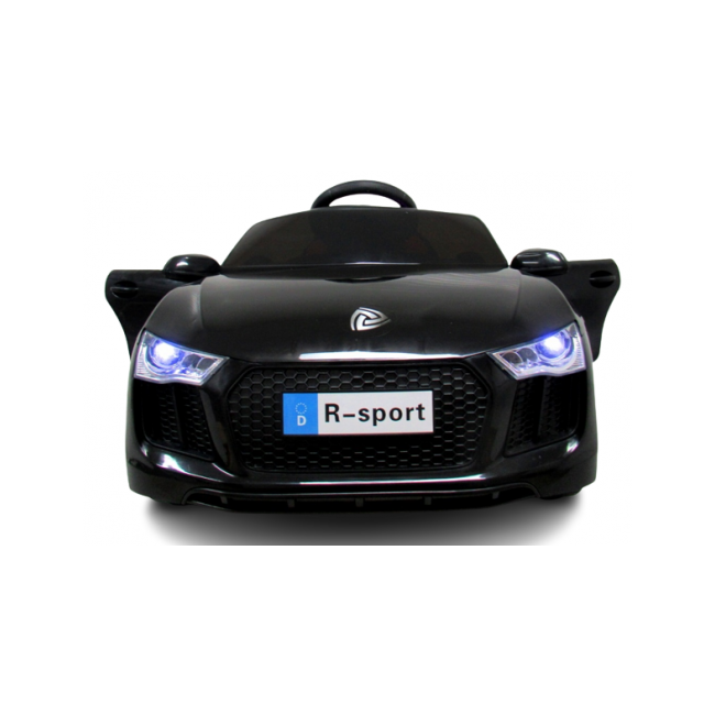 Masinuta electrica cu telecomanda, copii 1-4 ani, scaun din piele, cabrio b4 628 r-sport - negru edeedi628negru