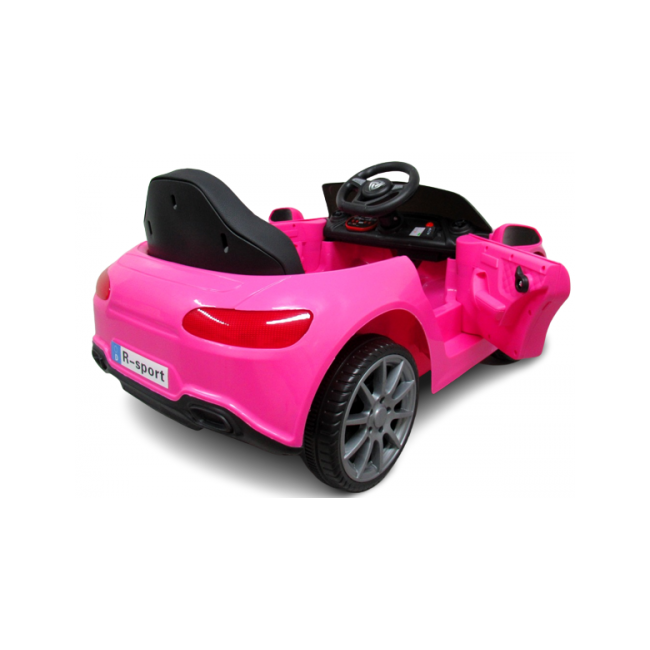 Masinuta electrica cu telecomanda, copii 1-4 ani, scaun din piele, cabrio b4 628 r-sport - roz edeedi628roz