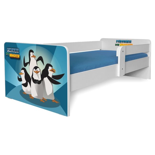 Pat Copii Pinguinii Din Madagascar P1 2-8 Ani Cu Protectie Laterala Detasabila - Pc-p-png-p1-70