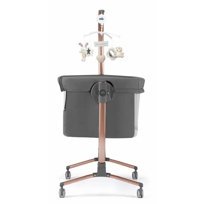 Patut Cu Leganare, Cullami, Co-sleeper 2 In 1, Cu Laterala Culisanta, Cu Setare Unghiulara, Cu Roti, Reglabil In 8 Pozitii Pe Inaltime, Gold Pjb49925182