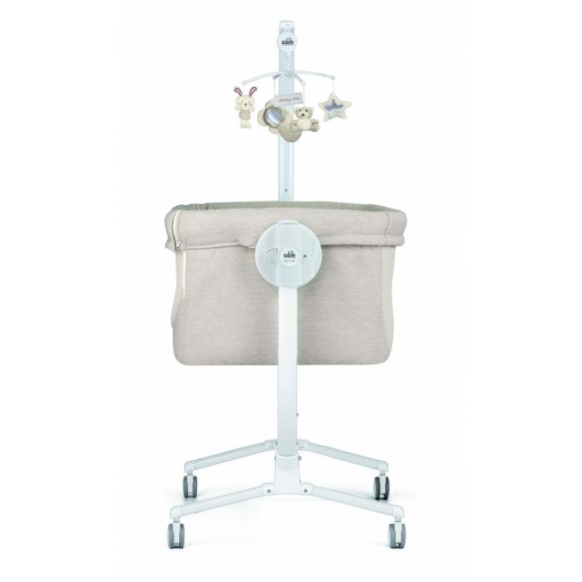 Patut Cu Leganare, Cullami, Co-sleeper 2 In 1, Cu Laterala Culisanta, Cu Setare Unghiulara, Cu Roti, Reglabil In 8 Pozitii Pe Inaltime, Gri Deschis Pjb4407316