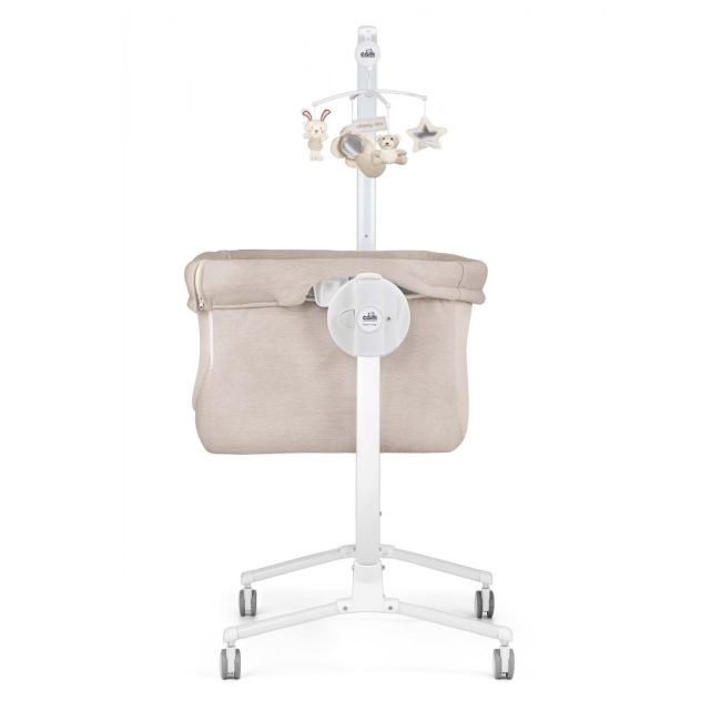 Patut Cu Leganare, Cullami, Co-sleeper 2 In 1, Cu Laterala Culisanta, Cu Setare Unghiulara, Cu Roti, Reglabil In 8 Pozitii Pe Inaltime, Gri Deschis Pjb4407316