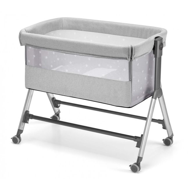 Patut, Sempreconte, Co-sleeper 2 In 1, Cu Laterala Culisanta, Cu Setare Unghiulara, Cu Roti, Reglabil In 8 Pozitii Pe Inaltime, Gri Pjb49920118