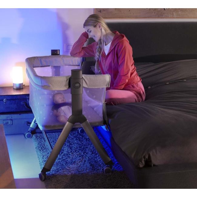Patut, Sempreconte, Co-sleeper 2 In 1, Cu Laterala Culisanta, Cu Setare Unghiulara, Cu Roti, Reglabil In 8 Pozitii Pe Inaltime, Gri Pjb49920118