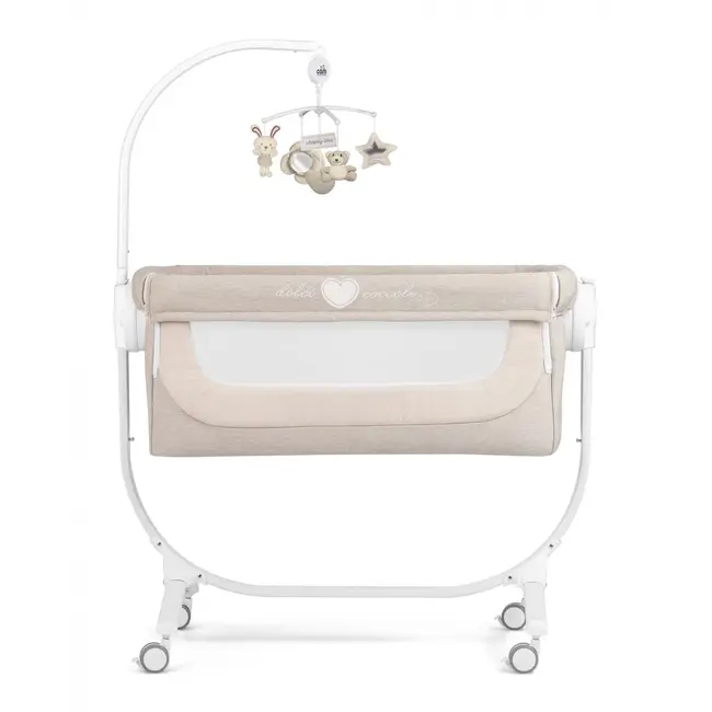 Patut Cu Leganare, Cullami, Co-sleeper 2 In 1, Cu Laterala Culisanta, Cu Setare Unghiulara, Cu Roti, Reglabil In 8 Pozitii Pe Inaltime, Gri Pjb49925168