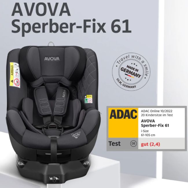 Scaun auto Avova Sperber-Fix 61 Maple Red ERFAV1110002