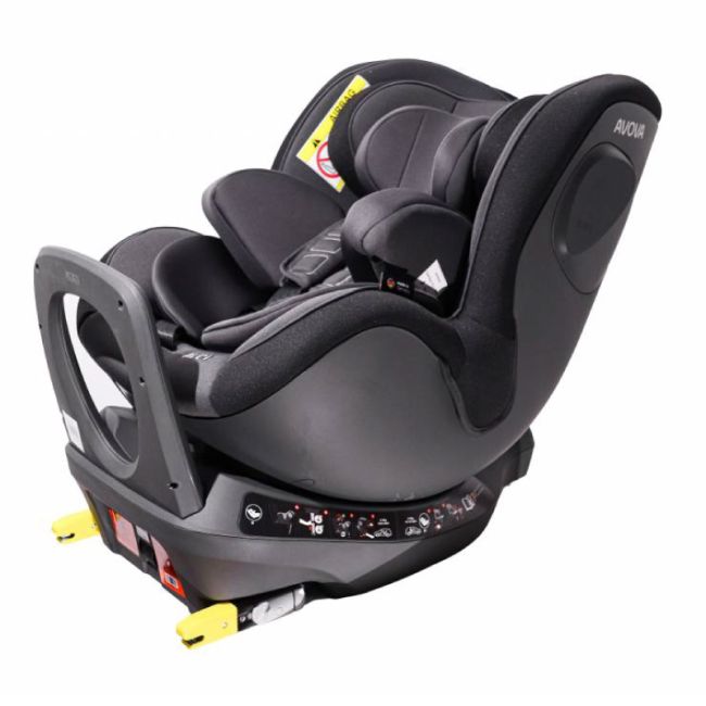 Scaun auto Avova Sperber-Fix i-Size Grey/Black ERFAV1105009