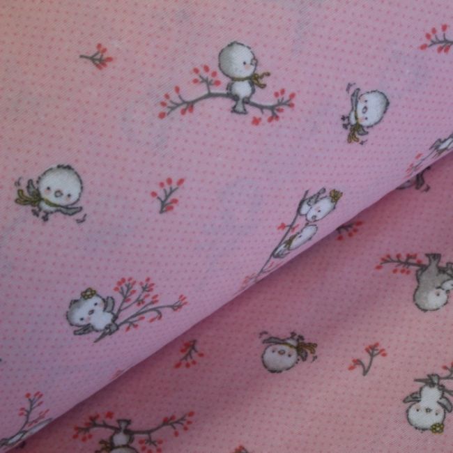 Scutece multifunctionale din finet 75x75 cm 3/set., puisori pink Kreis