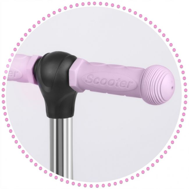 Trotineta 3 in 1 cu roti cu led ricokids cubi 765501 - roz edeedi765501