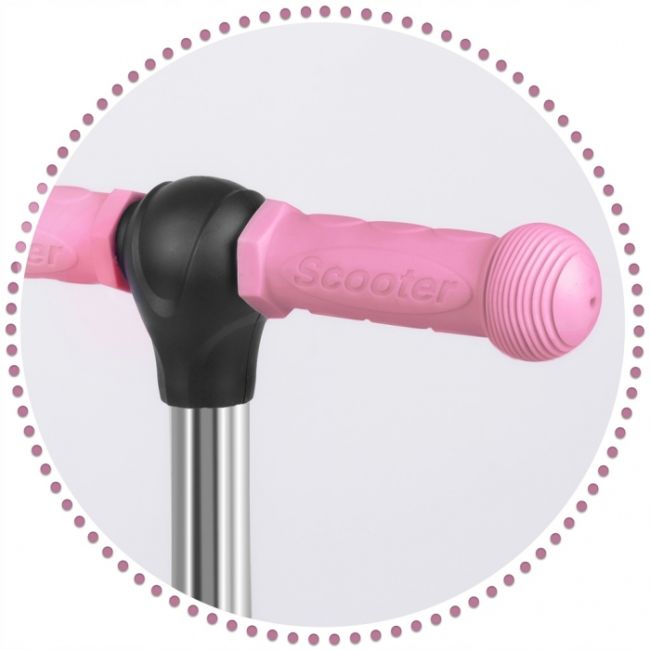 Trotineta 3 in 1 cu roti cu led ricokids todi 765400 - roz edeedi765400