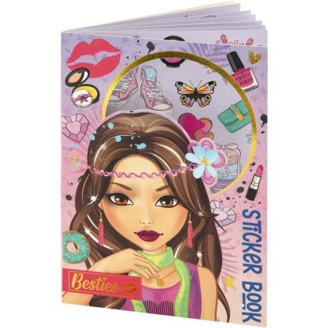 Carte cu autocolante 8 pagini A5 Besties Grafix GR140002 BBJGR140002_Mov