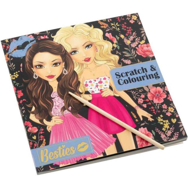 Carte razuibila Besties Scratch 20 x 20 cm Grafix GR140010 BBJGR140010_Initiala