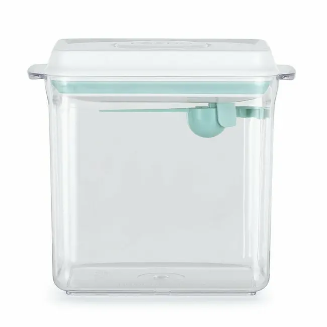 Feedo - Recipient depozitare lapte praf, 1700 ml, Capac etans, Din plastic, Fara BPA, Turcoaz BYN909910