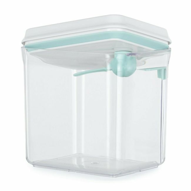 Feedo - Recipient depozitare lapte praf, 1700 ml, Capac etans, Din plastic, Fara BPA, Turcoaz BYN909910