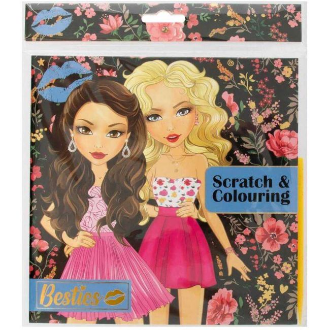 Carte razuibila Besties Scratch 20 x 20 cm Grafix GR140010 BBJGR140010_Initiala