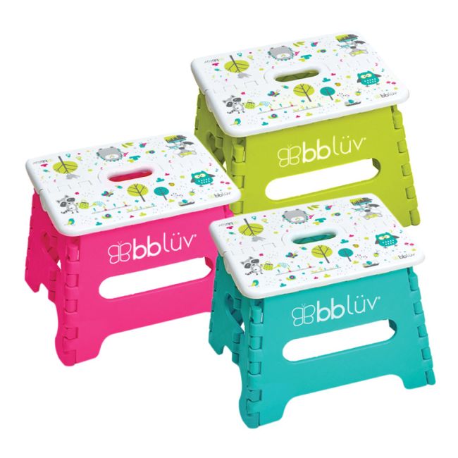 Inaltator de baie pliabil, Step, Practic si usor de transportat, Rezistent pana la 113 Kg, Bbluv, Pink BYNBBL-B0114-P