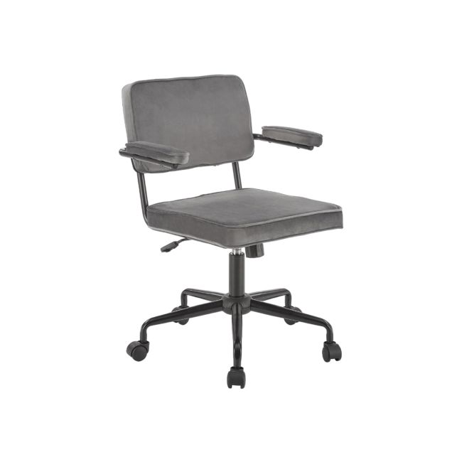 Scaun birou copii hm fidel gri velvet drm10181