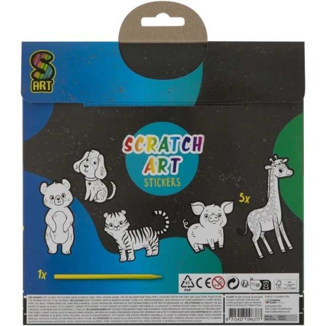 Set 5 autocolante razuibile 15 cm Grafix GR220017 BBJGR220017_Animale