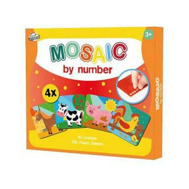 Set creativ Mozaic  Animale Ferma 4 Fise SunCity ARJ054755C BBJARJ054755C_Initiala