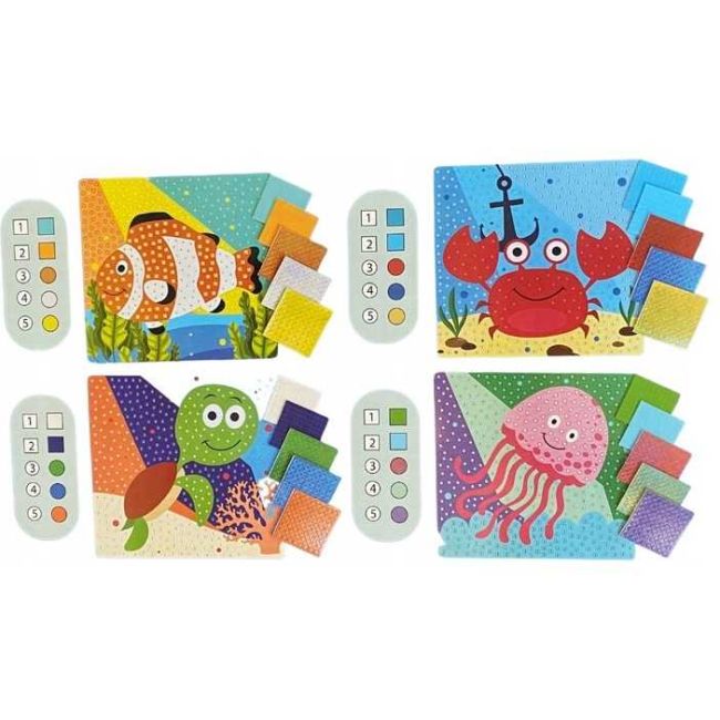 Set creativ Mozaic 4 Animale Marine 4 Fise SunCity ARJ054755A BBJARJ054755A_Initiala
