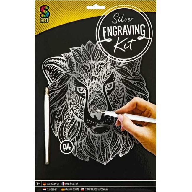 Set razuibil Gravura predesenata A4 Grafix GR220001 BBJGR220001_Leu