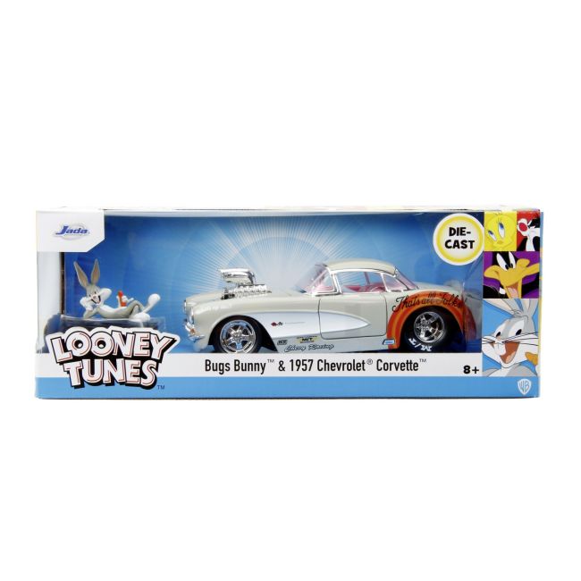 JADA MASINUTA METALICA BUGS BUNNY 1957 CHEVROLET CORVETTE 1:24 VIV253255041